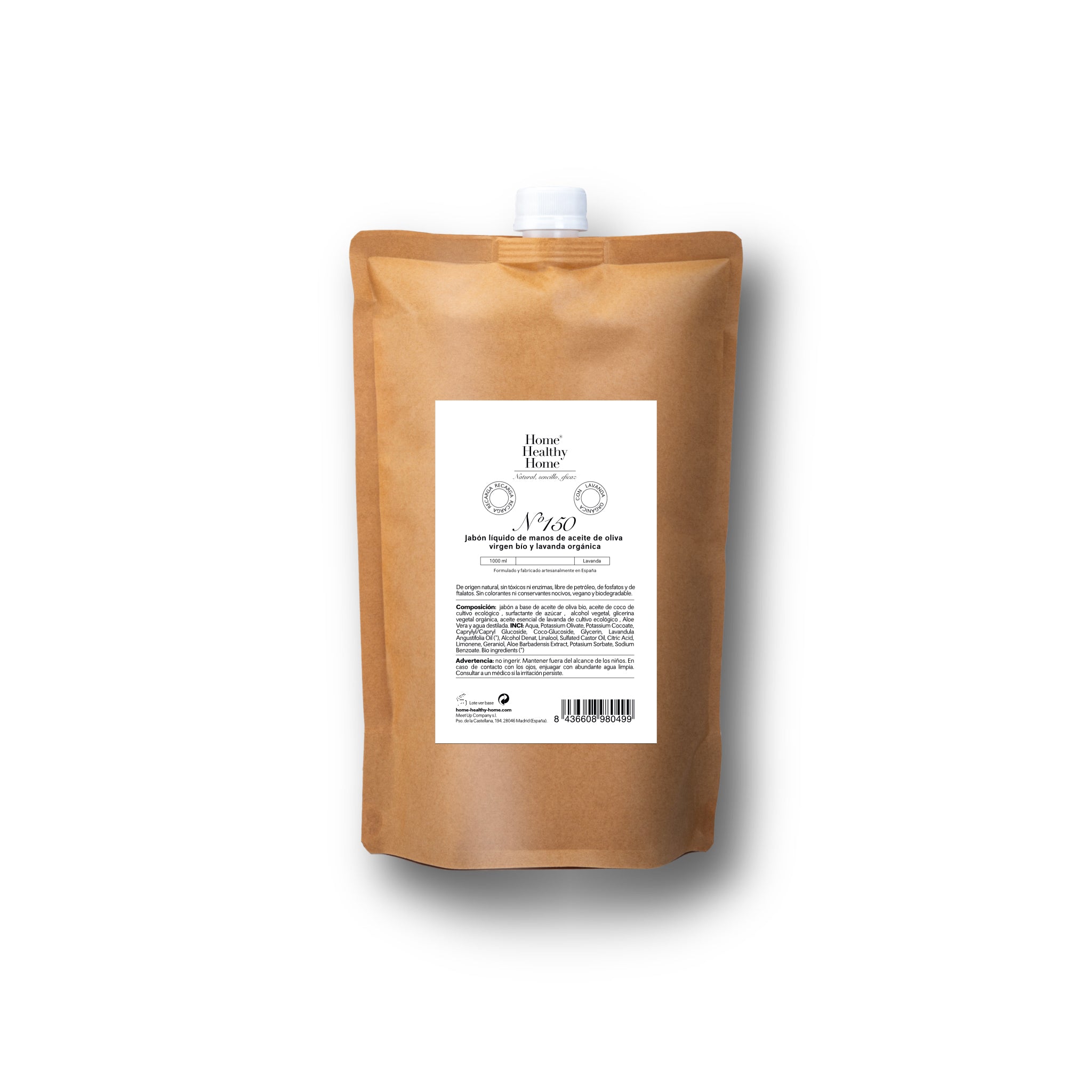 Jabón de manos  de Aceite de Oliva Bio y Lavanda orgánica - Nº 150