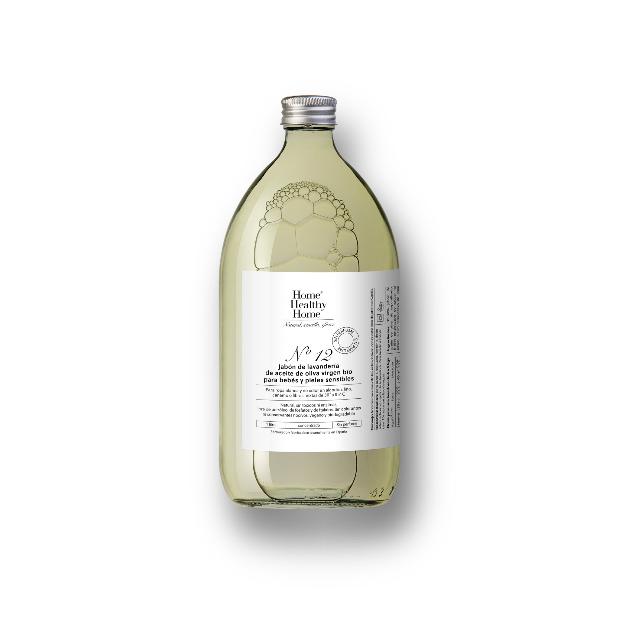 Jabón de lavandería Nº12 para bebé y pieles sensibles, 1 L