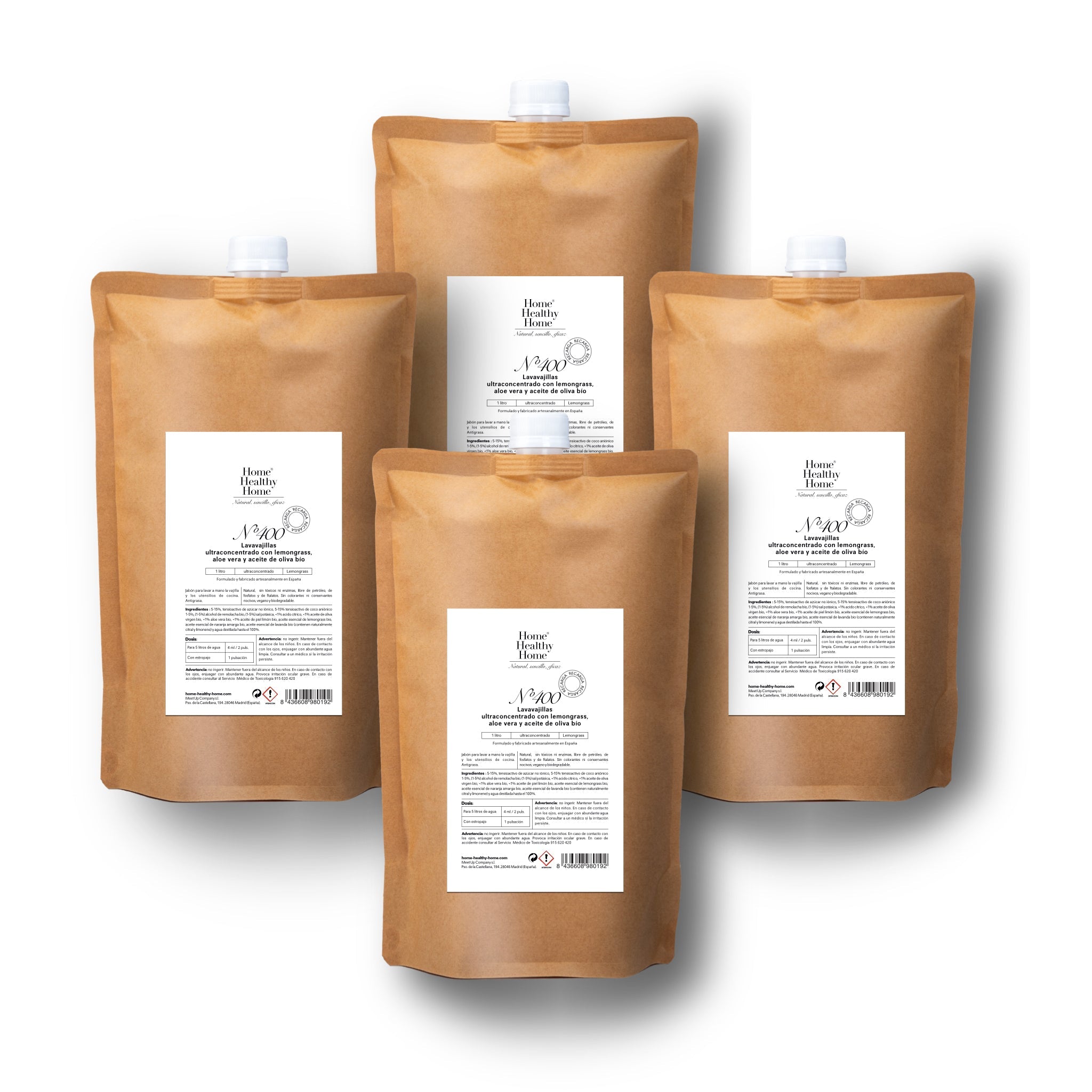 Pack Family de lavavajillas con lemongrass Nº400