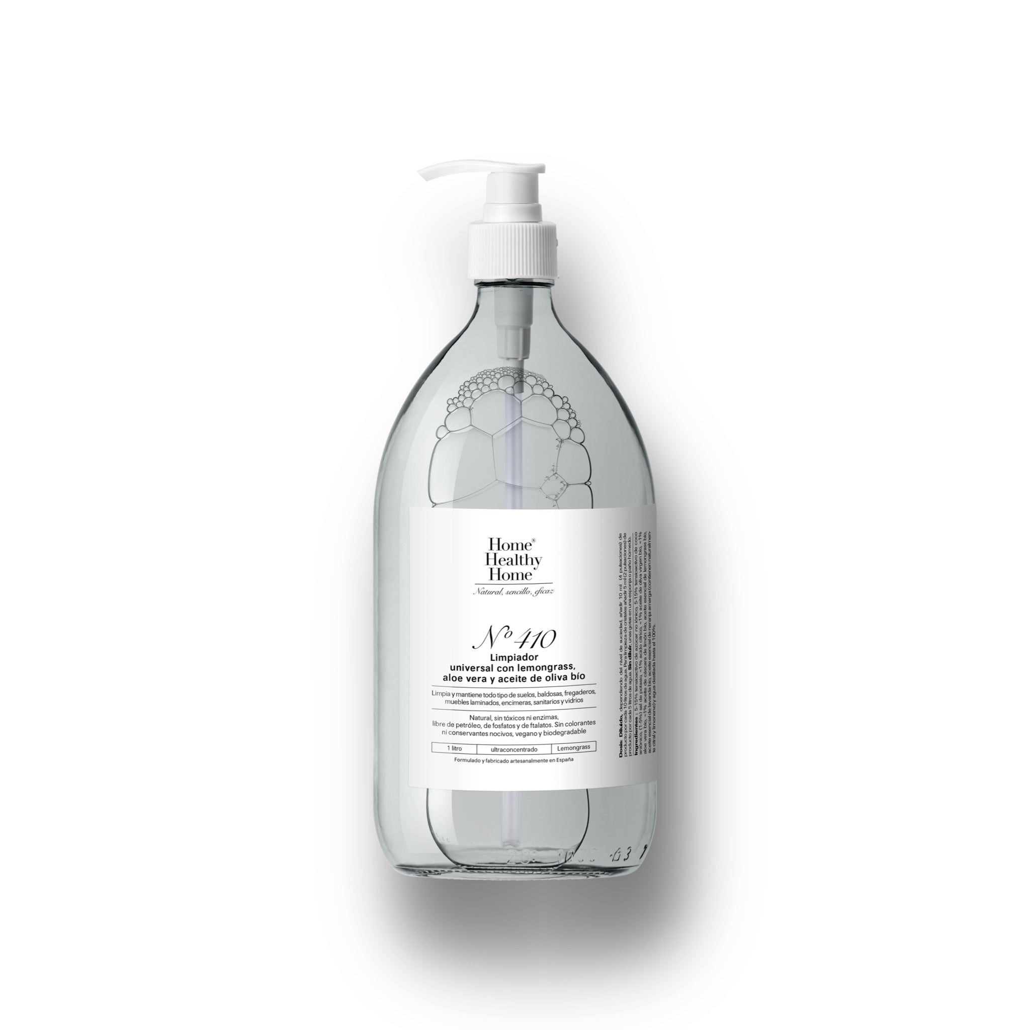 Limpiador universal con lemongrass orgánico Nº410, botella de 1 L